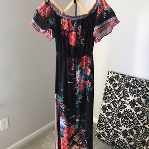 Long off the shoulder dress